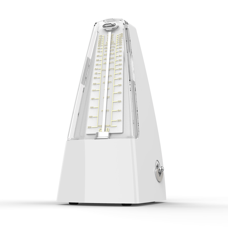 SOLO S-350 WH METRONOMO MECCANICO A PIRAMIDE COLOR BIANCA CON IGROMETRO ANALOGICO