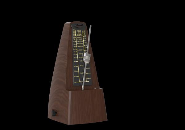 SOLO S-350 DWG METRONOMO MECCANICO A PIRAMIDE COLOR LEGNO SCURO CON IGROMETRO ANALOGICO