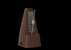 SOLO S-350 DWG METRONOMO MECCANICO A PIRAMIDE COLOR LEGNO SCURO CON IGROMETRO ANALOGICO