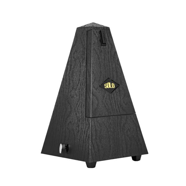 SOLO S-360 EB METRONOMO MECCANICO A PIRAMIDE COLOR NERO GOFFRATO CON IGROMETRO ANALOGICO