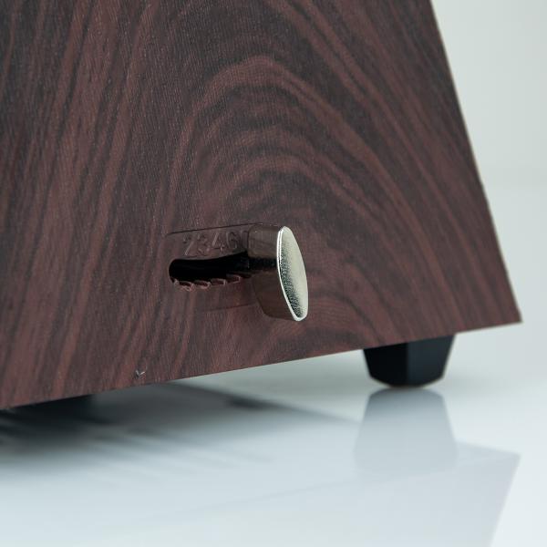 SOLO S-360 MS METRONOMO MECCANICO A PIRAMIDE COLOR ARGENTO OPACO CON IGROMETRO ANALOGICO