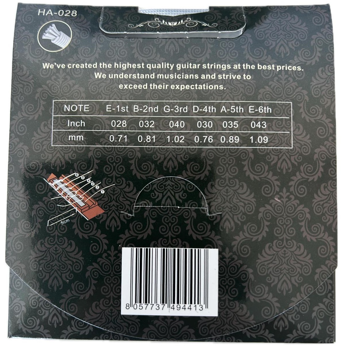 OLVEIRA HA028 MUTA 6 CORDE CHITARRA CLASSICA NORMAL TENSION