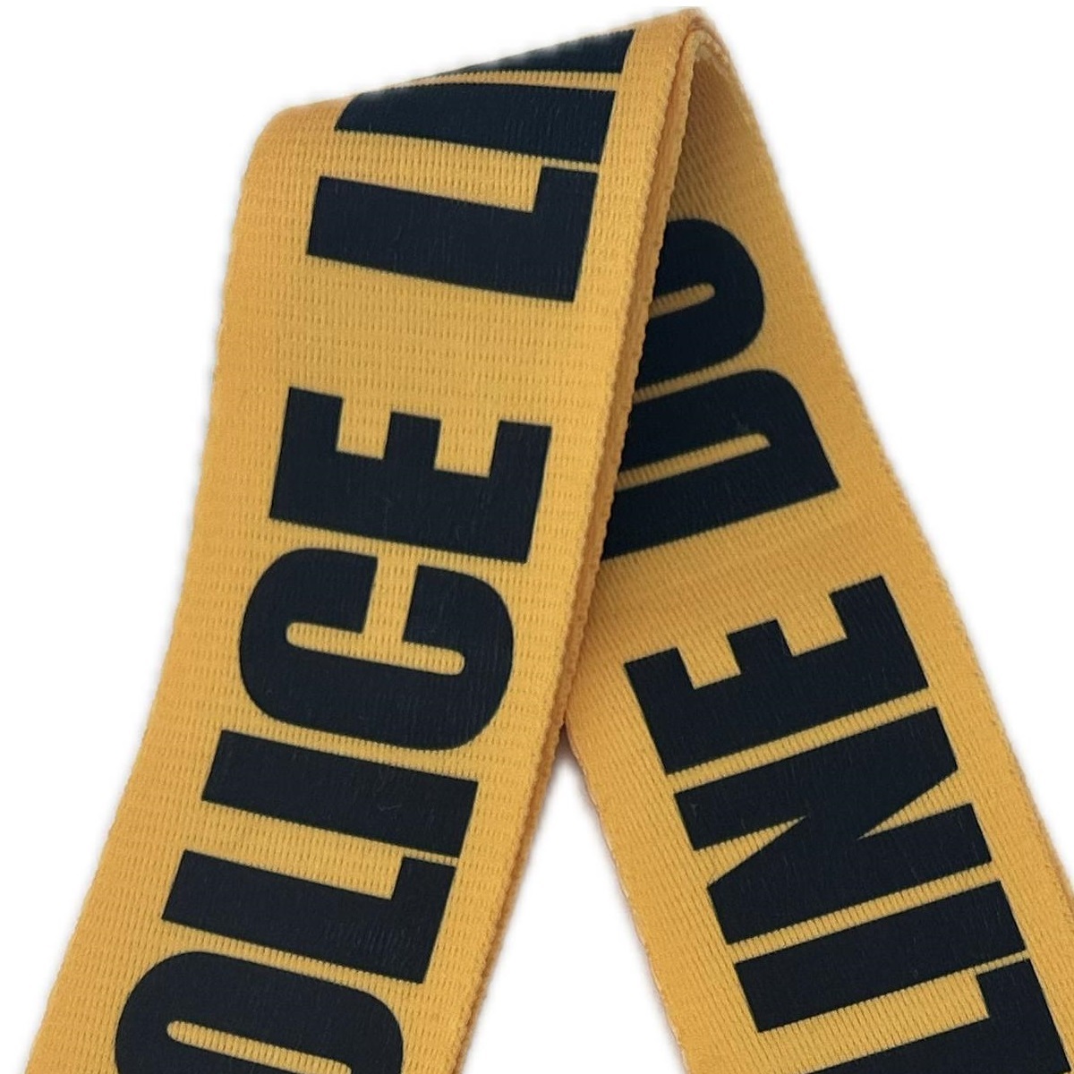 EXTREME GUITAR STRAP A TRACOLLA REGOLABILE CHITARRA E BASSO POLICE LINE DO NOT CROSS