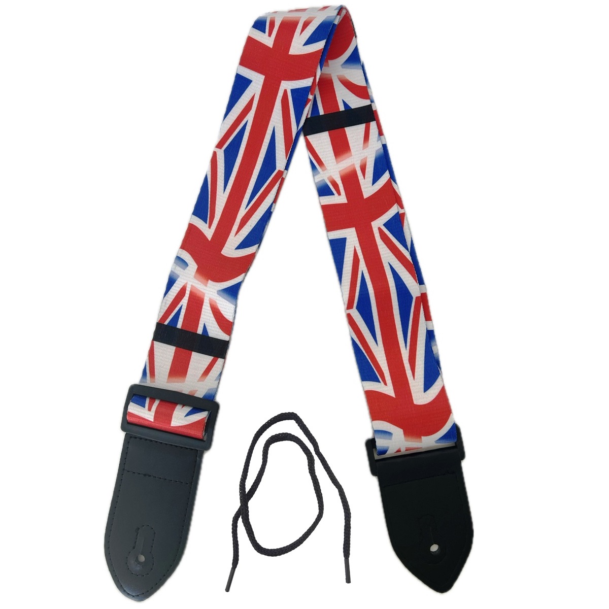 EXTREME GUITAR STRAP C TRACOLLA REGOLABILE CHITARRA E BASSO UK FLAG BANDIERA INGLESE