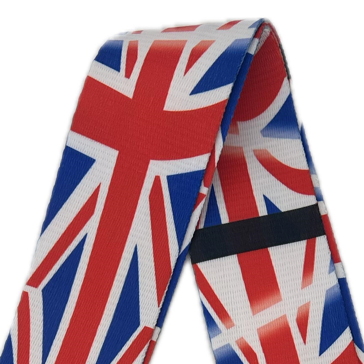 EXTREME GUITAR STRAP C TRACOLLA REGOLABILE CHITARRA E BASSO UK FLAG BANDIERA INGLESE