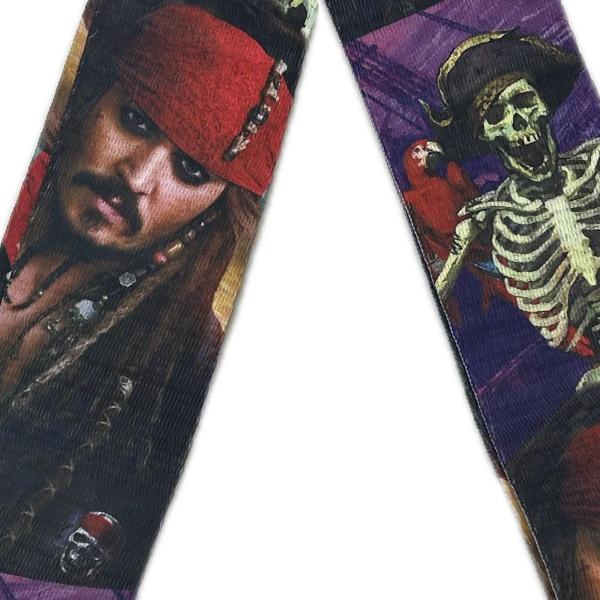 EXTREME GUITAR STRAP D TRACOLLA REGOLABILE CHITARRA E BASSO DECORAZIONE PIRATI DEI CARAIBI