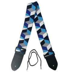 EXTREME GUITAR STRAP E TRACOLLA REGOLABILE CHITARRA E BASSO DECORAZIONE ROMBI 3D