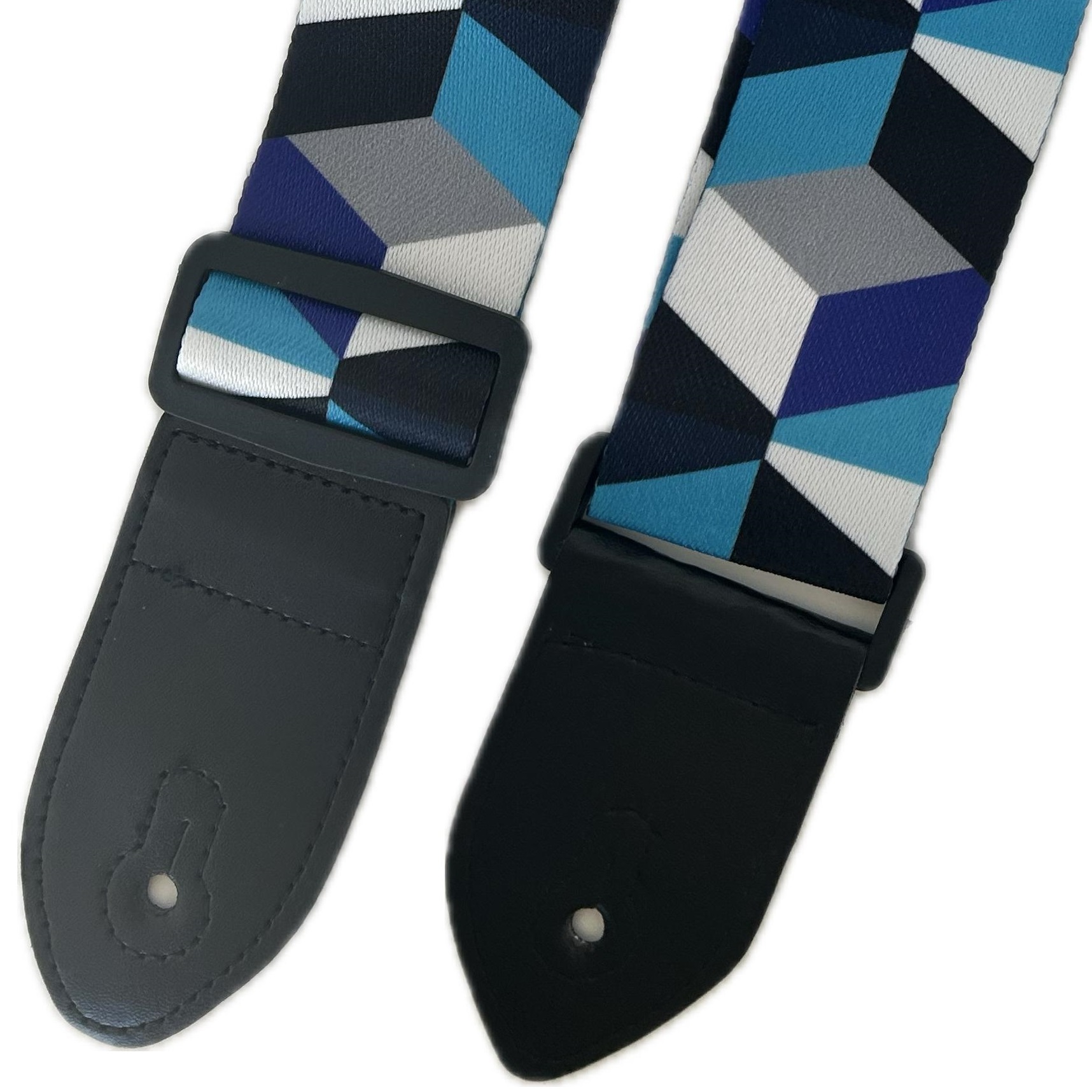 EXTREME GUITAR STRAP E TRACOLLA REGOLABILE CHITARRA E BASSO DECORAZIONE ROMBI 3D