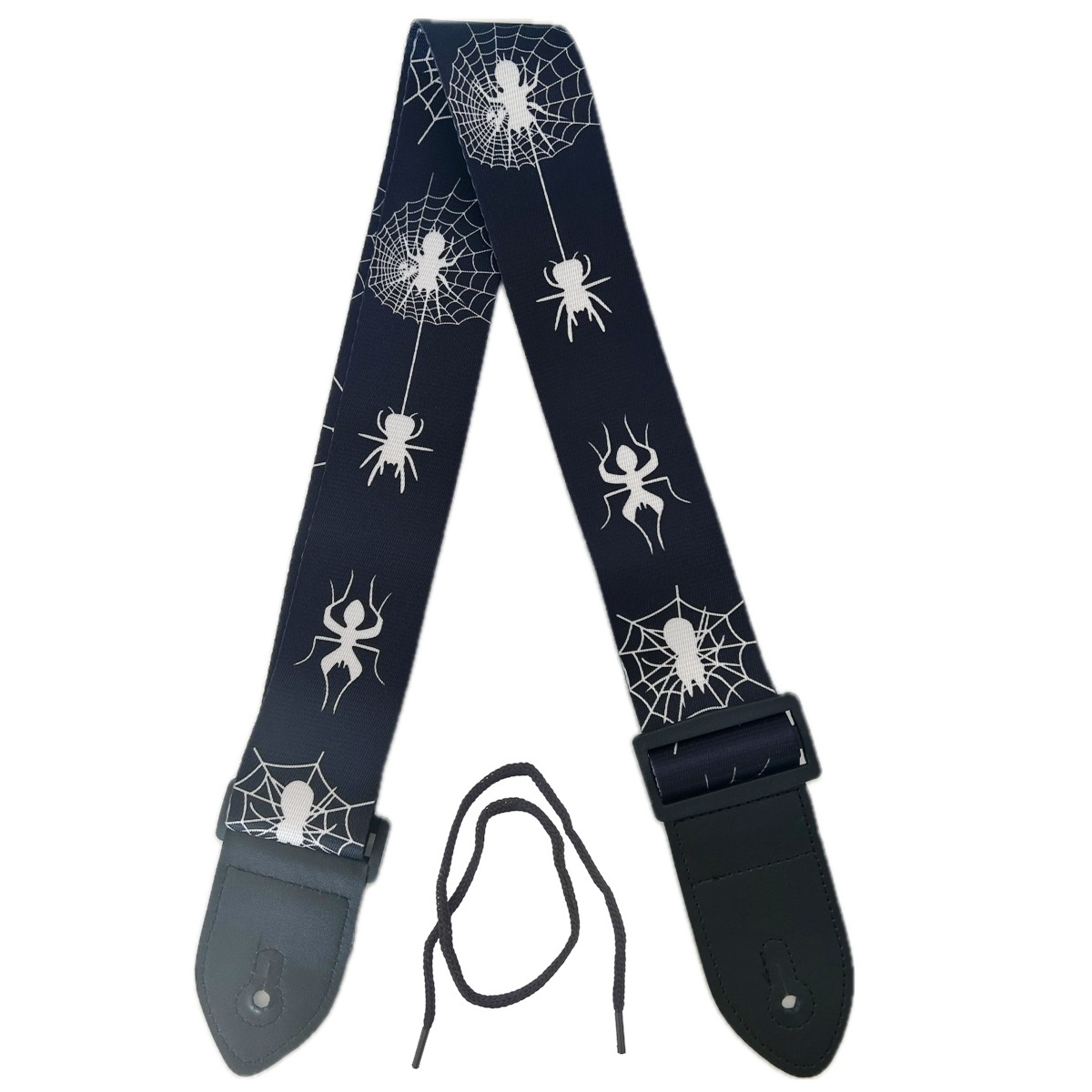 EXTREME GUITAR STRAP G TRACOLLA REGOLABILE CHITARRA E BASSO SPIDERS RAGNI