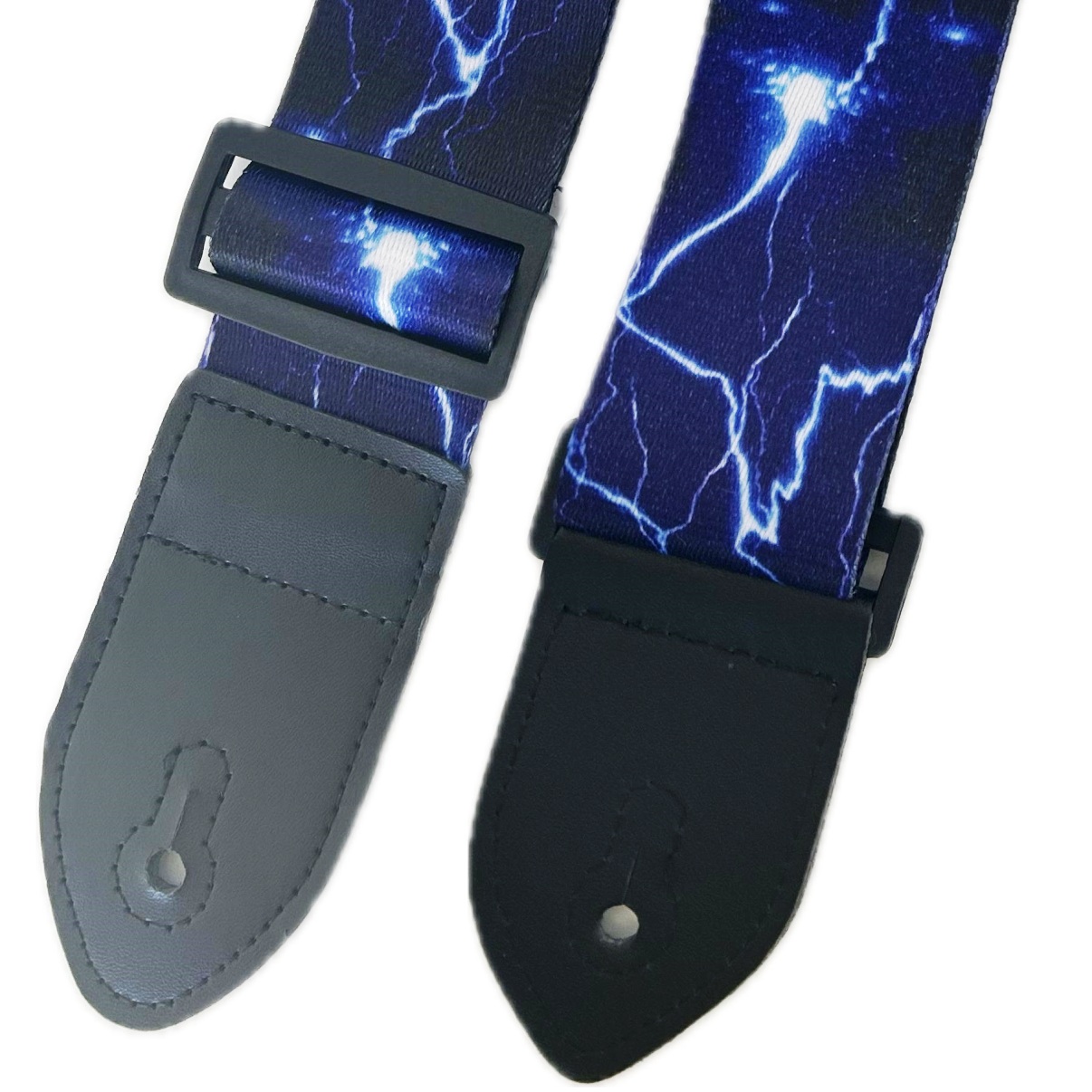 EXTREME GUITAR STRAP H TRACOLLA REGOLABILE CHITARRA E BASSO FULMINI