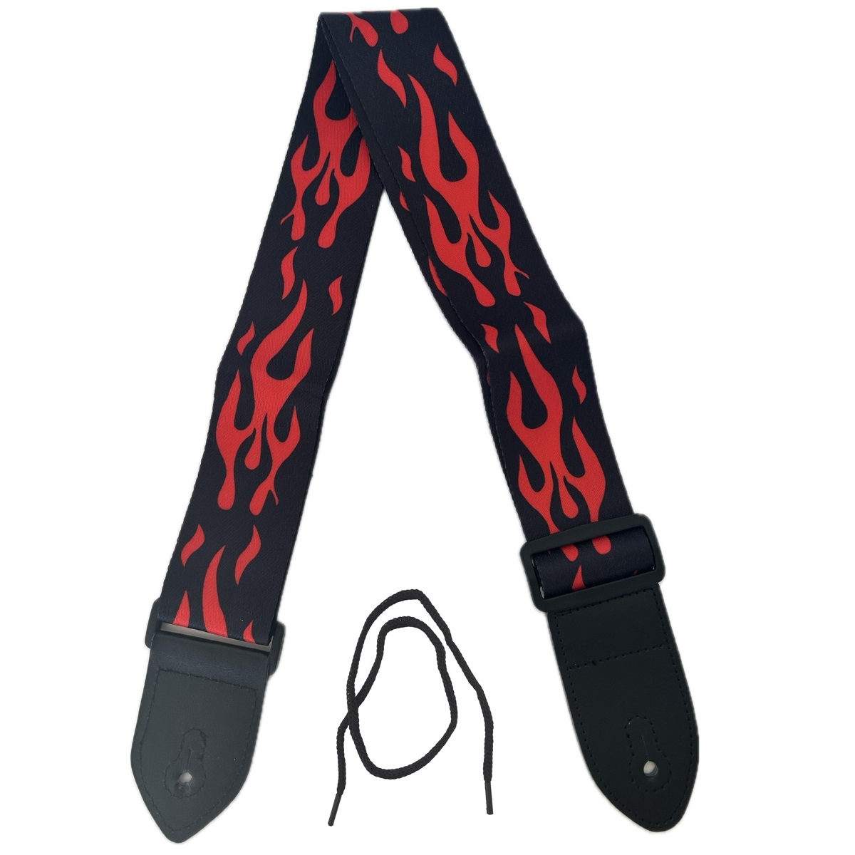 EXTREME GUITAR STRAP I TRACOLLA REGOLABILE CHITARRA E BASSO FIAMME