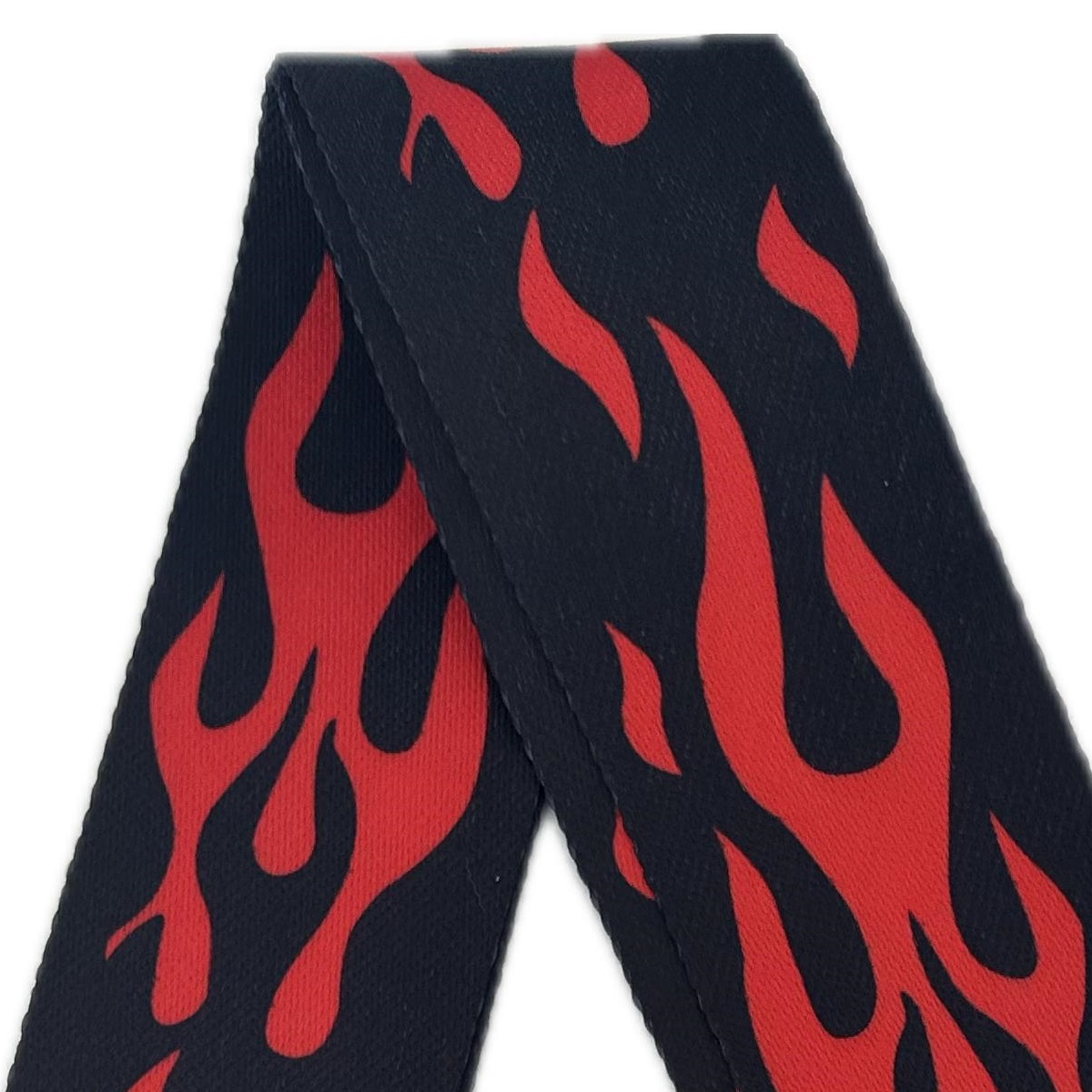 EXTREME GUITAR STRAP I TRACOLLA REGOLABILE CHITARRA E BASSO FIAMME