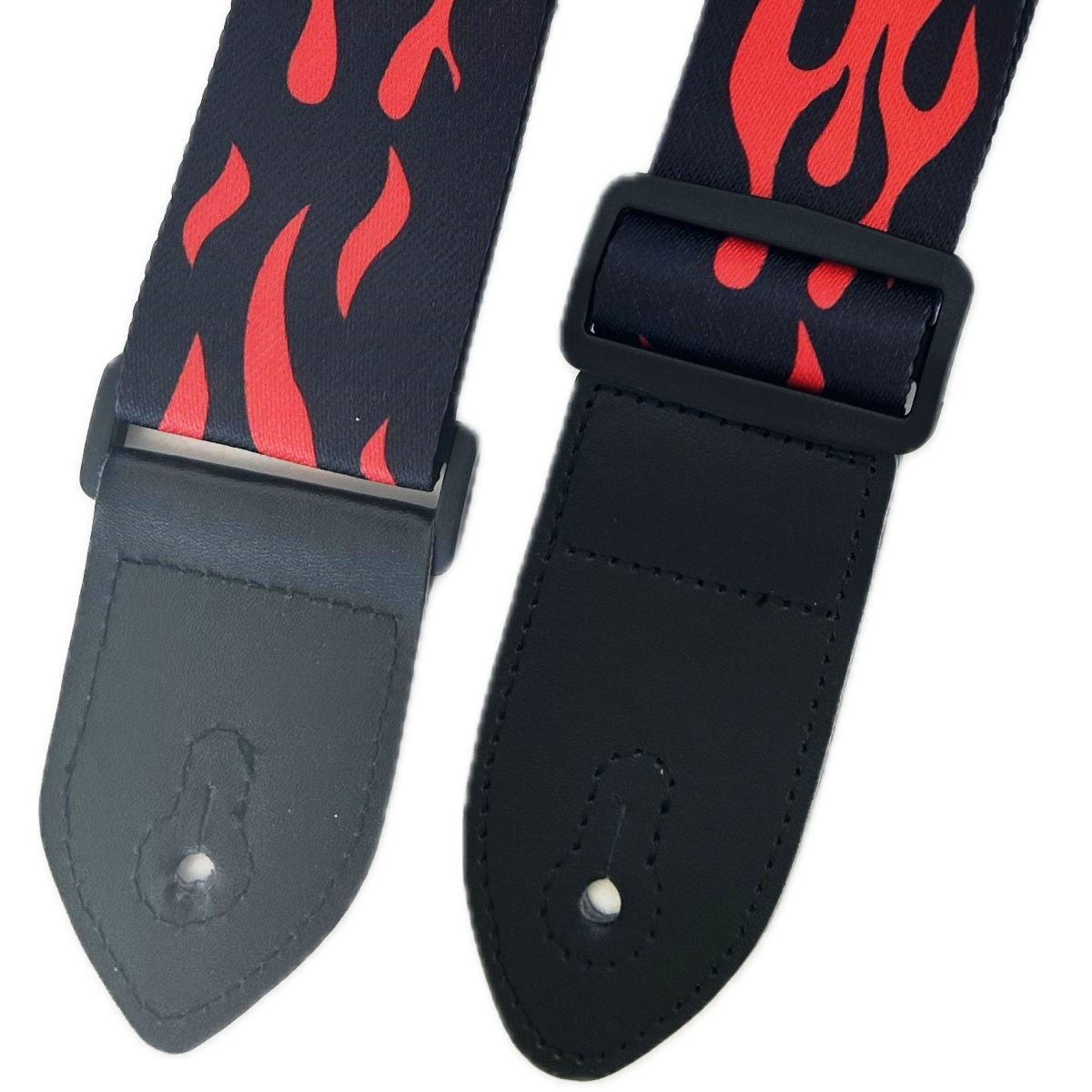 EXTREME GUITAR STRAP I TRACOLLA REGOLABILE CHITARRA E BASSO FIAMME