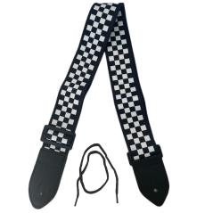 EXTREME GUITAR STRAP L TRACOLLA REGOLABILE CHITARRA E BASSO A SCACCHI