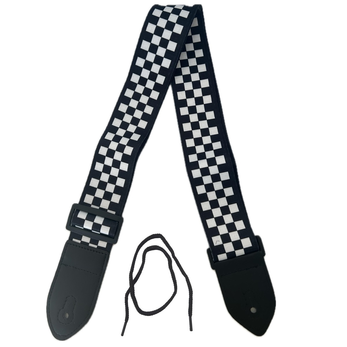 EXTREME GUITAR STRAP L TRACOLLA REGOLABILE CHITARRA E BASSO A SCACCHI