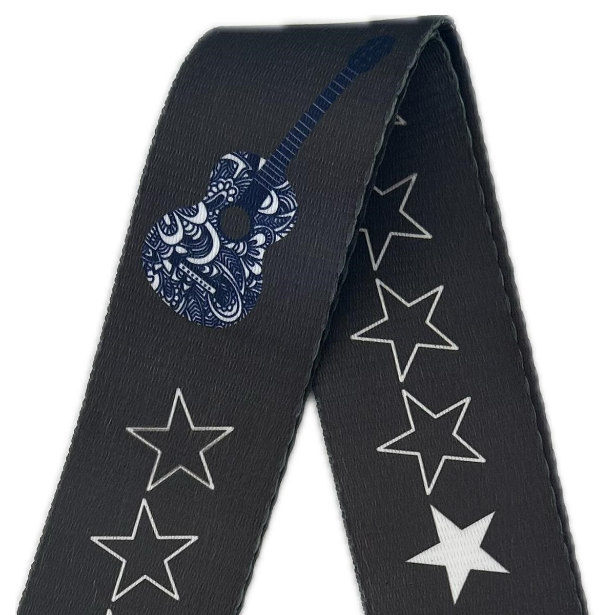 EXTREME GUITAR STRAP N TRACOLLA REGOLABILE CHITARRA E BASSO ROCK STAR