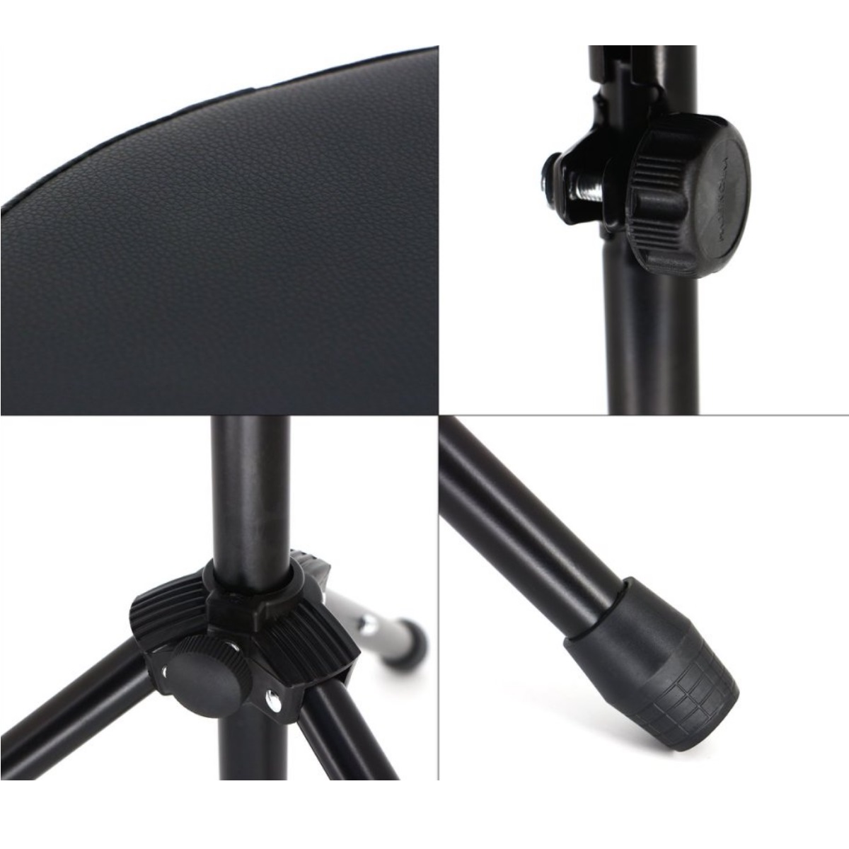 HEBIKUO Q-91 SGABELLO TRE PIEDI PER BATTERIA SEDUTA GRANDE E CONFORTEVOLE