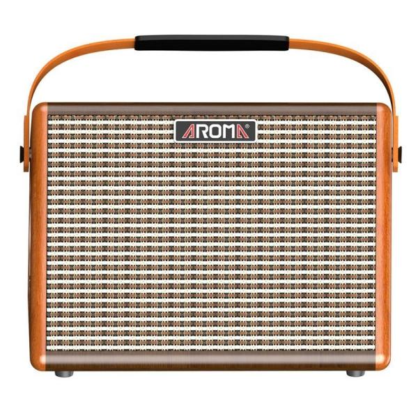 AROMA AG-26A AMPLIFICATORE PER CHITARRA ACUSTICA CON BLUETOOTH IN LEGNO