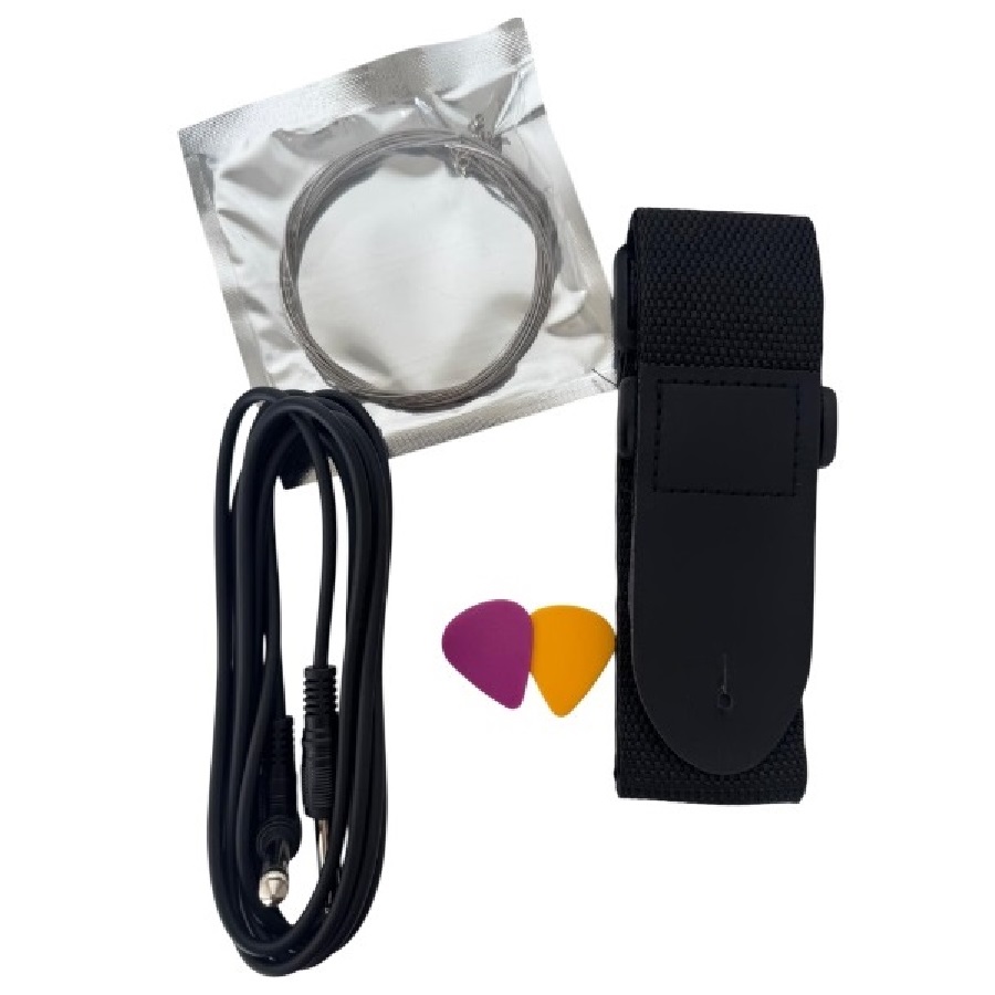 EXTREME EG-ST1 BLACK GUITAR PACK CHITARRA + AMPLIFICATORE + CAVO + CUSTODIA + CINTA + PLETTRI + CORDE