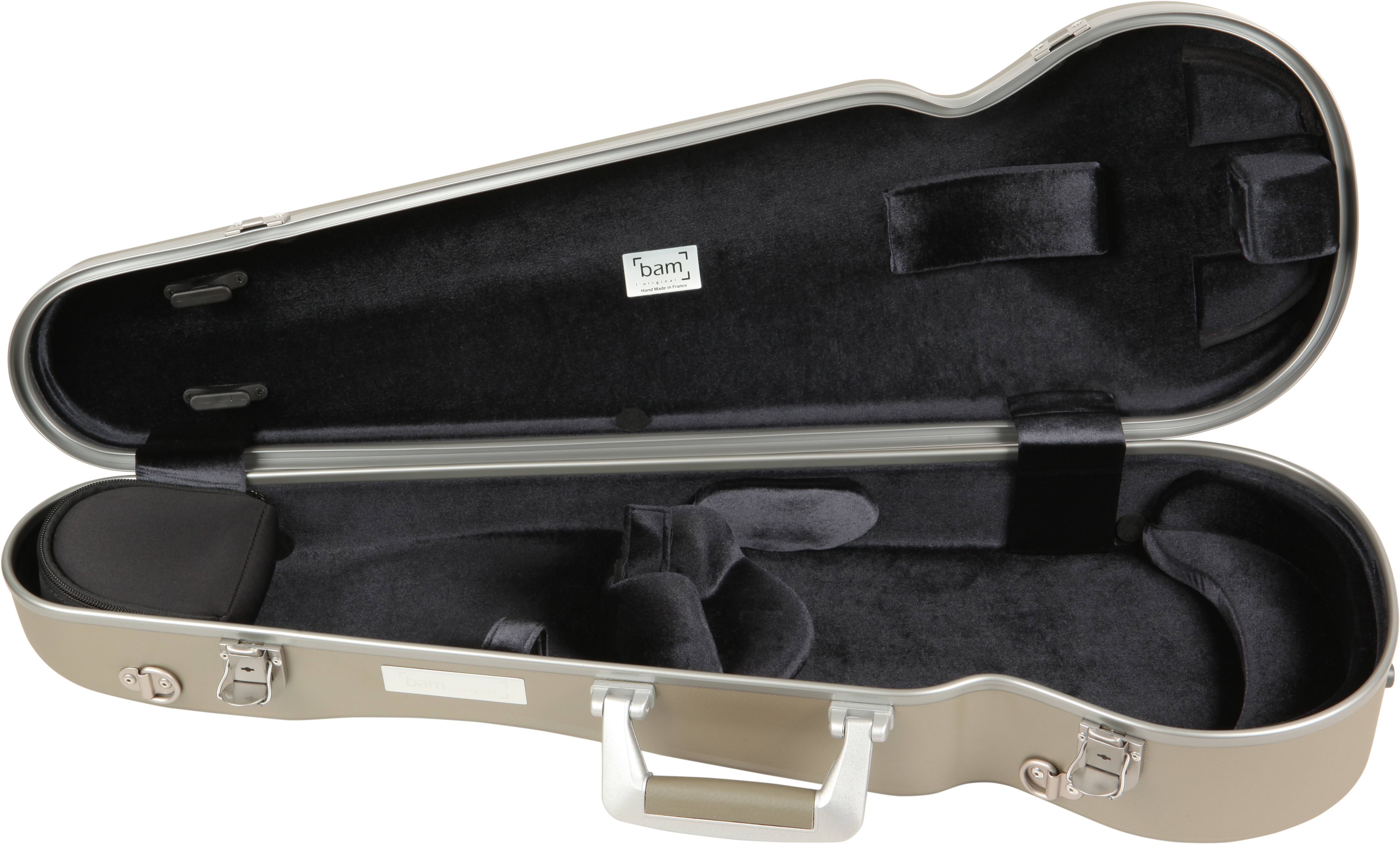 BAM ITALIA BAM OP2002XLCS CUSTODIA "HIGHTECH" L'OPERA CONTOURED PER VIOLINO - POLICARBONATO - CHAMPAGNE - SILVER