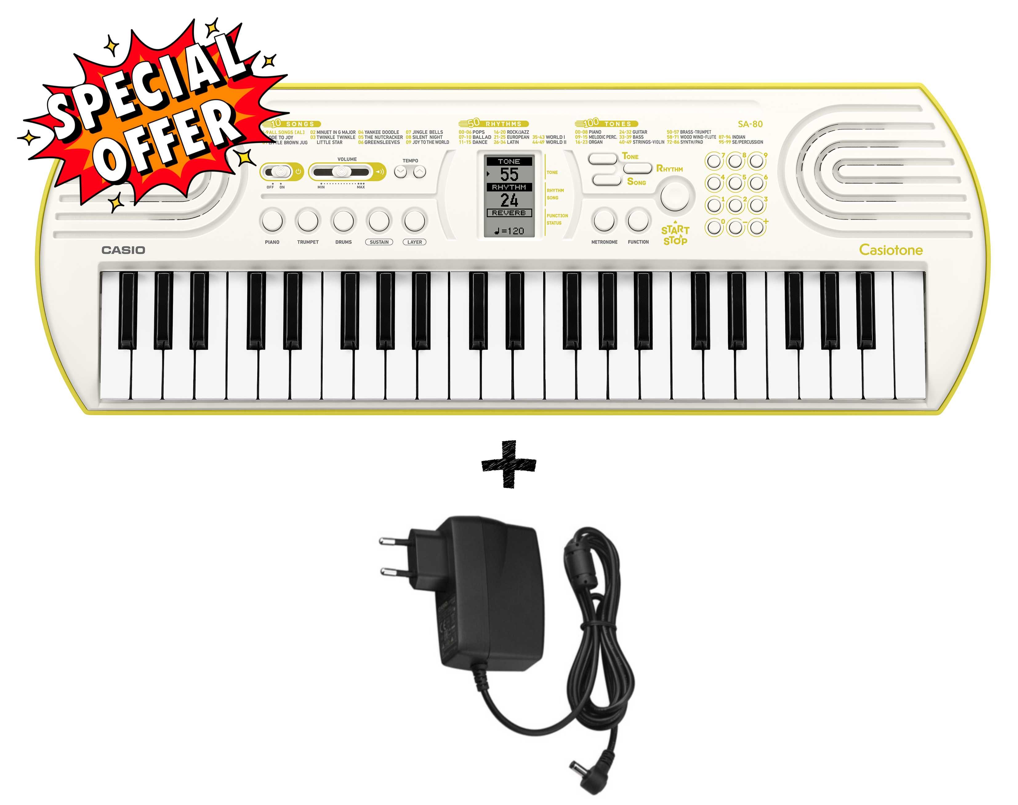 CASIO SA80 + ALIMENTATORE - back to school