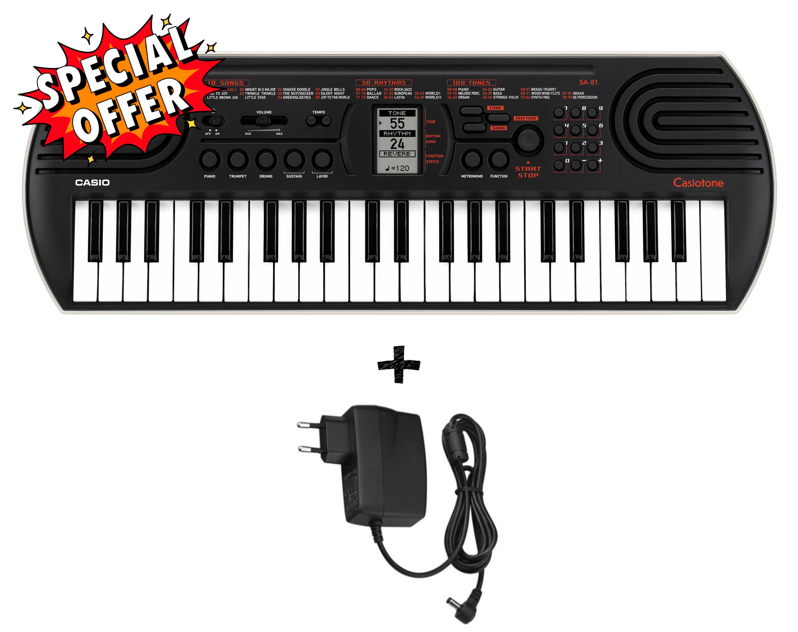 CASIO SA81 + ALIMENTATORE - back to school