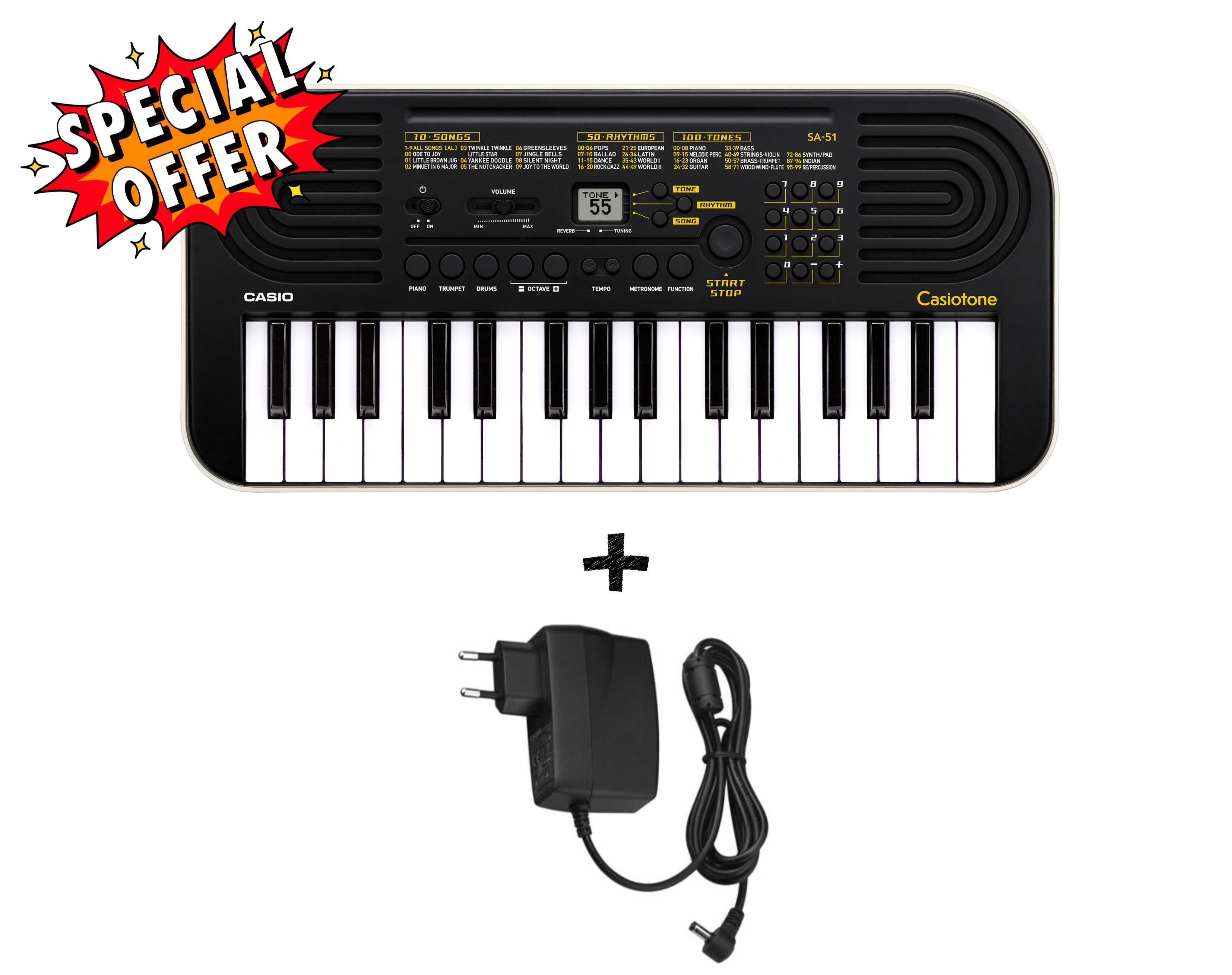 CASIO SA51 + ALIMENTATORE - back to school