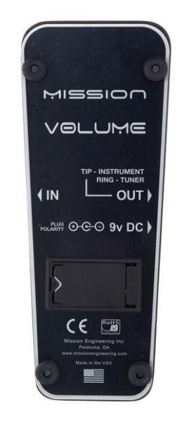 MISSION ENGINEERING VM-PRO-BK PEDALE VOLUME PROFESSIONALE ATTIVO PER CHITARRA ED ALTRI STRUMENTI COLORE NERO