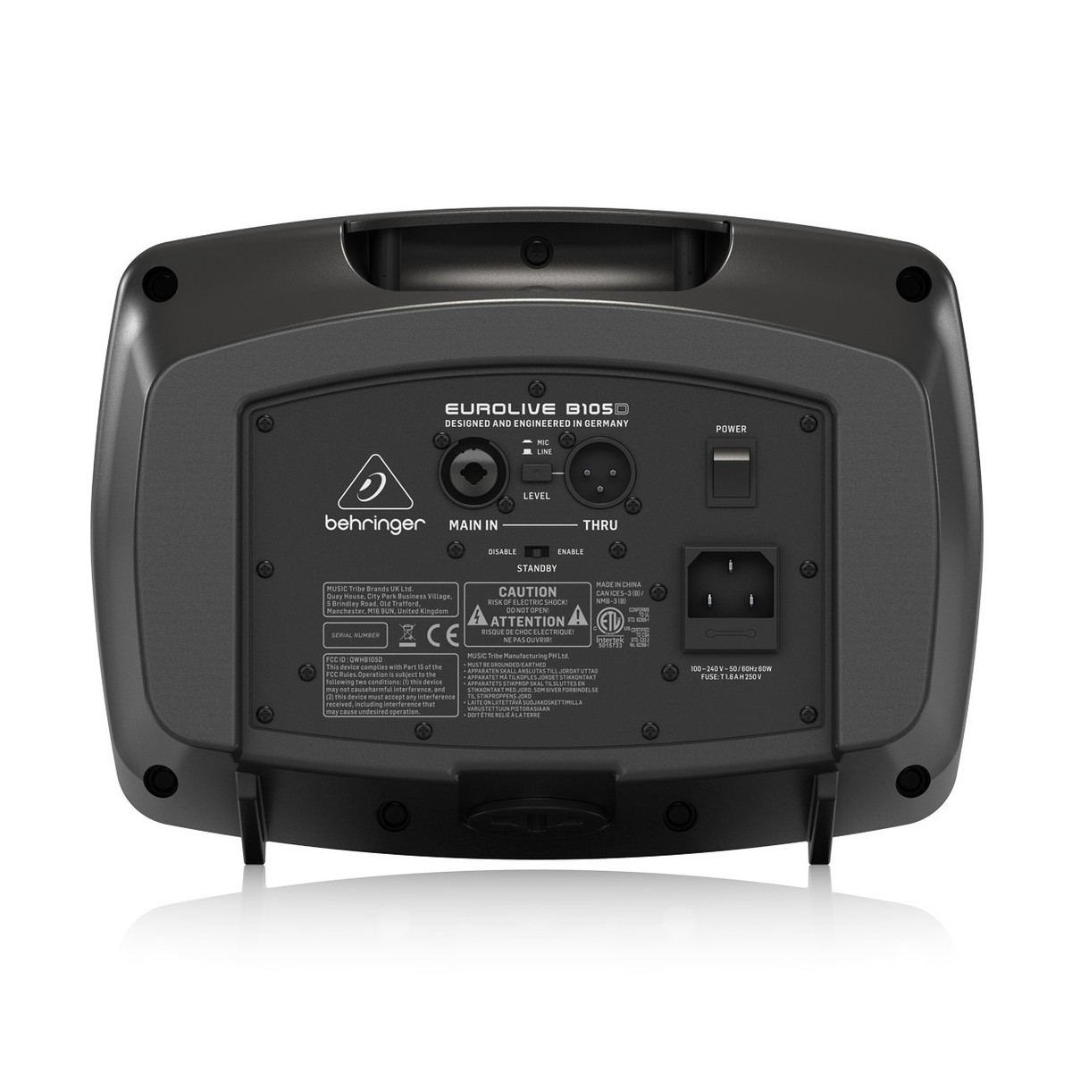 BEHRINGER B105D CASSA PORTATILE MULTIUSO 50 WATT CON LETTORE MP3 E BLUETOOTH