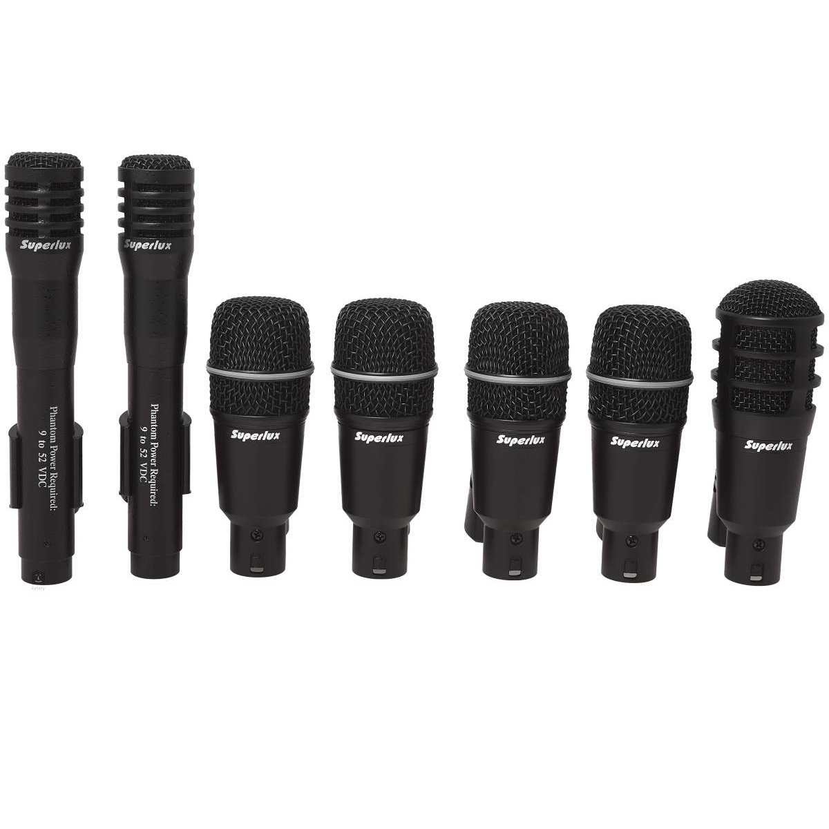 SUPERLUX DRK A5C2 DRUMSET KIT 7 MICROFONI PER BATTERIA CON CUSTODIA RIGIDA