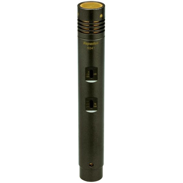 SUPERLUX S241 MICROFONO A CONDENSATORE PICCOLO DIAFRAMMA SCHERMO ANTIVENTO SOSPENSIONE ELASTICA