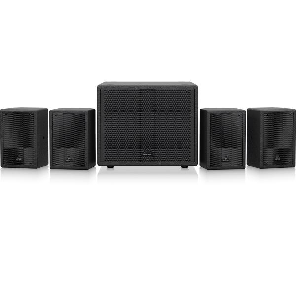 BEHRINGER SAT 1004 BUNDLE 4 CASSE PASSIVE 4" E SUBWOOFER ATTIVO 8" 600W