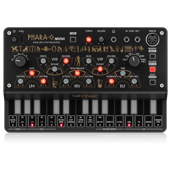 BEHRINGER PHARA-O MINI SINTETIZZATORE ANALOGICO POLIFONICO 27 TASTI DINAMICI
