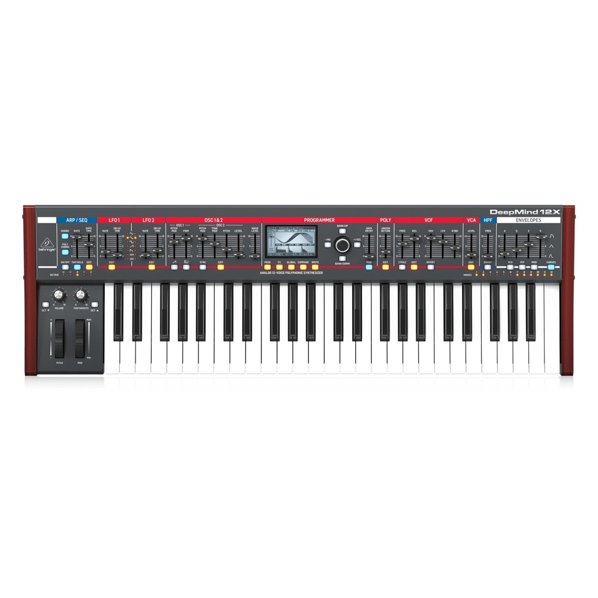 BEHRINGER DEEPMIND 12X SINTETIZZATORE ANALOGICO 12 VOCI 61 TASTI SEMIPESATI
