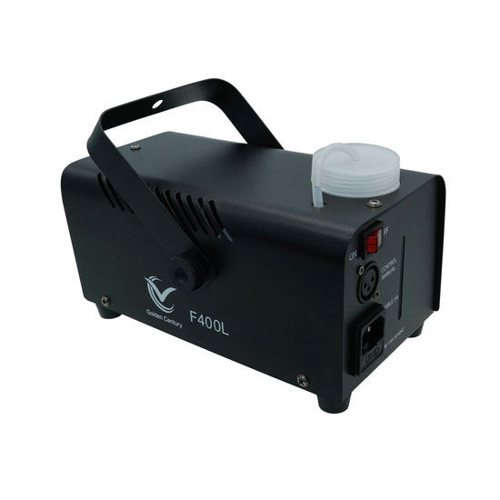 GOLDEN CENTURY F400L MACCHINA DEL FUMO 400 WATT CON 3 LED 1W RGB TELECOMANDO CABLATO GITTATA 4 METRI