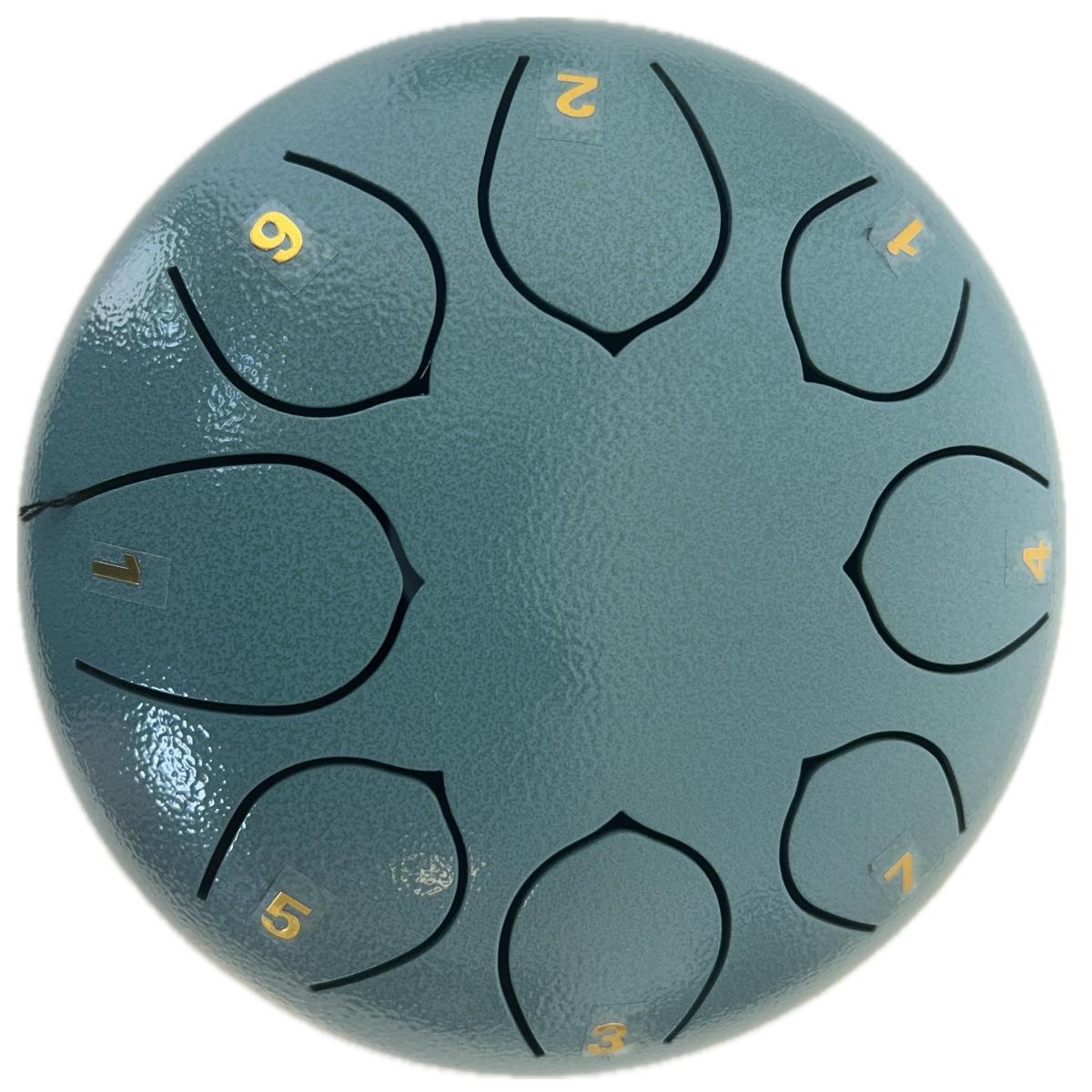 EXTREME STEEL TONGUE 8 TONI TAMBURO ARMONICO 15,5CM TANK DRUM 6″ TURCHESE