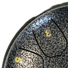 EXTREME STEEL TONGUE 11 TONI TAMBURO ARMONICO 16,5 CM TANK DRUM 6,5″ COLORE NERO MARTELLATO