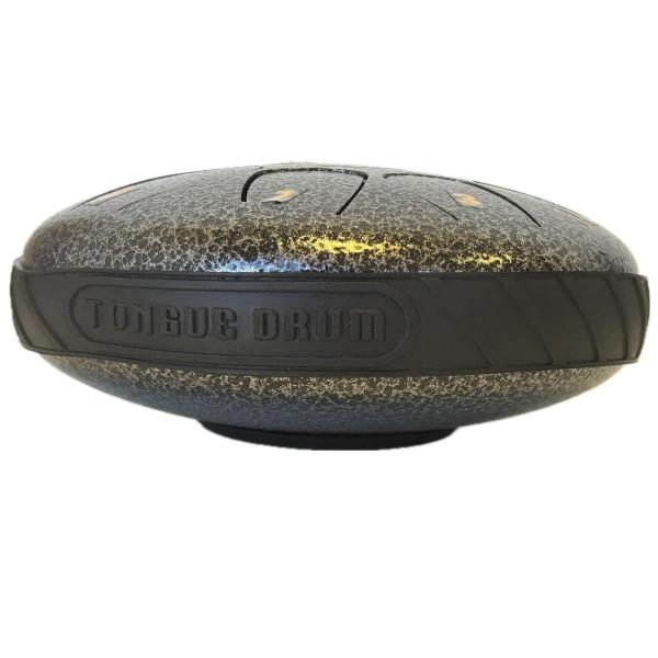 EXTREME STEEL TONGUE 11 TONI TAMBURO ARMONICO 16,5 CM TANK DRUM 6,5″ COLORE NERO MARTELLATO