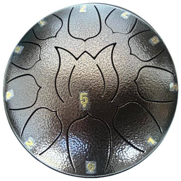 EXTREME STEEL TONGUE 11 TONI TAMBURO ARMONICO 16,5 CM TANK DRUM 6,5″ BRONZO MARTELLATO