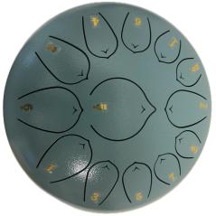 EXTREME STEEL TONGUE 13 TONI TAMBURO ARMONICO 27CM TANK DRUM 10″ COLORE TURCHESE