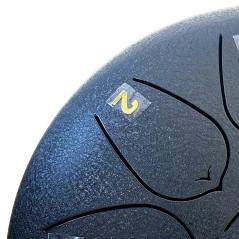 EXTREME STEEL TONGUE 13 TONI TAMBURO ARMONICO 27CM TANK DRUM 10″ BLU MARTELLATO