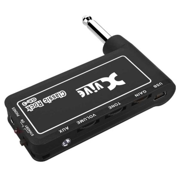 XVIVE GA-3 CLASSIC ROCK MINI AMPLIFICATORE JACK PER CHITARRA INGRESSO AUX USCITA CUFFIE CON VOLUME GAIN TONE E USB
