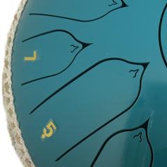 EXTREME STEEL TONGUE 15 TONI TAMBURO ARMONICO 32,5CM TANK DRUM 13″ COLORE TURCHESE