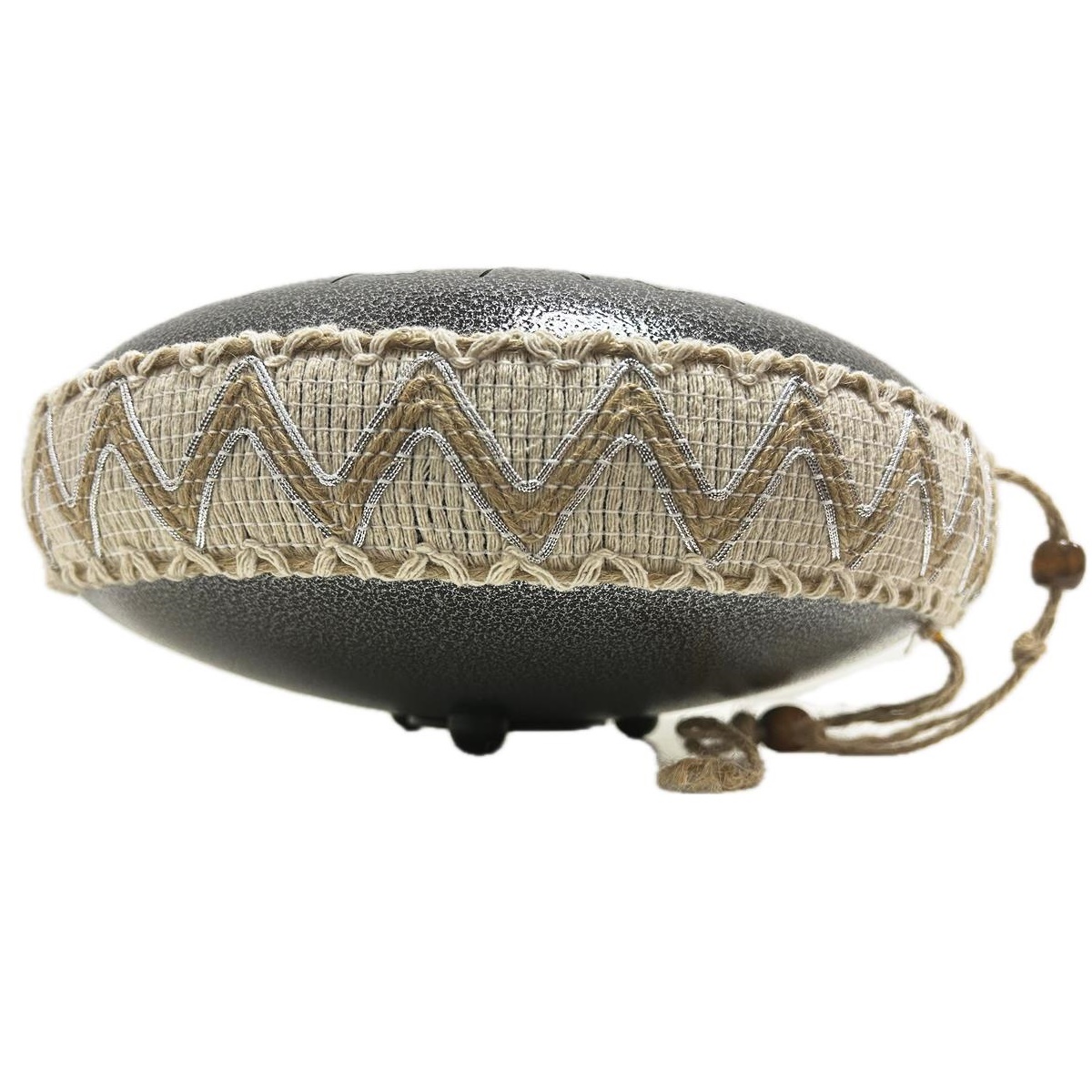 EXTREME STEEL TONGUE 15 TONI TAMBURO ARMONICO 32,5CM TANK DRUM 13″ NERO MARTELLATO