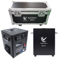 GOLDEN CENTURY SP01U COPPIA SPARK MACHINE 650 WATT FONTANA LUMINOSA FREDDA DMX + FLIGHTCASE