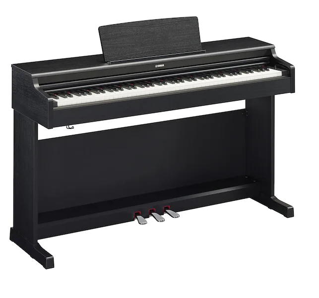 YAMAHA YDP-165 ARIUS BLACK PIANOFORTE DIGITALE 88 TASTI PESATI COLORE NERO