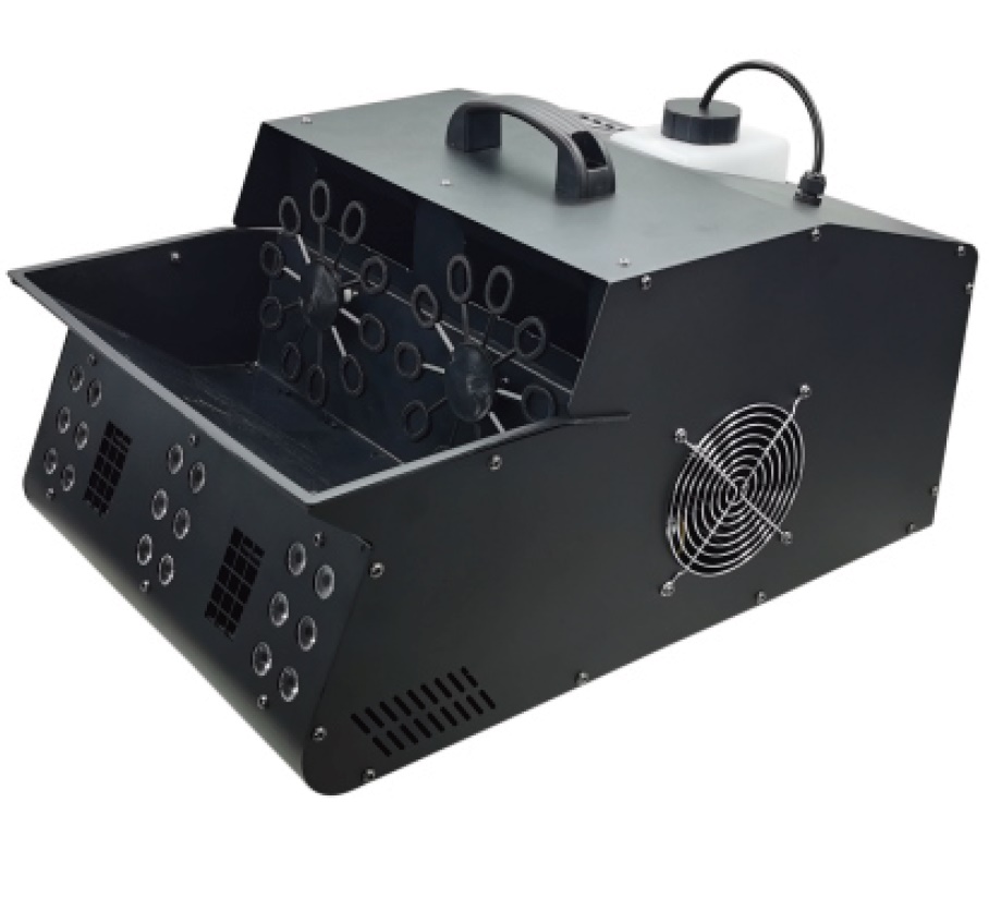 GOLDEN CENTURY B05U MACCHINA DELLE BOLLE CON FUMO E 18 LED RGB DISPLAY DMX E TELECOMANDO