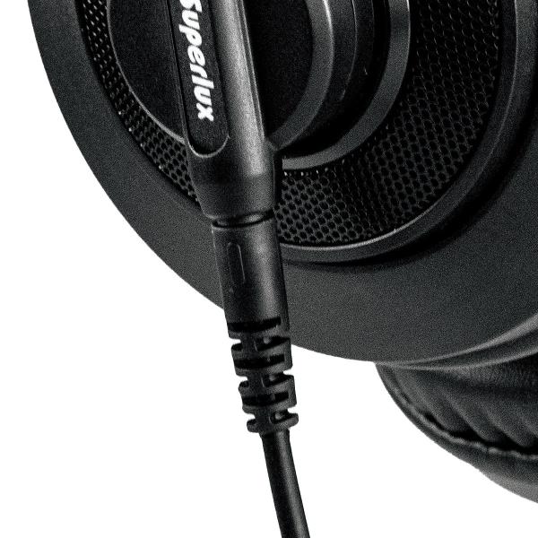 SUPERLUX HD668B MKII CUFFIA DA STUDIO SEMIAPERTA DINAMICA DRIVER 50MM AL NEODIMIO NERA