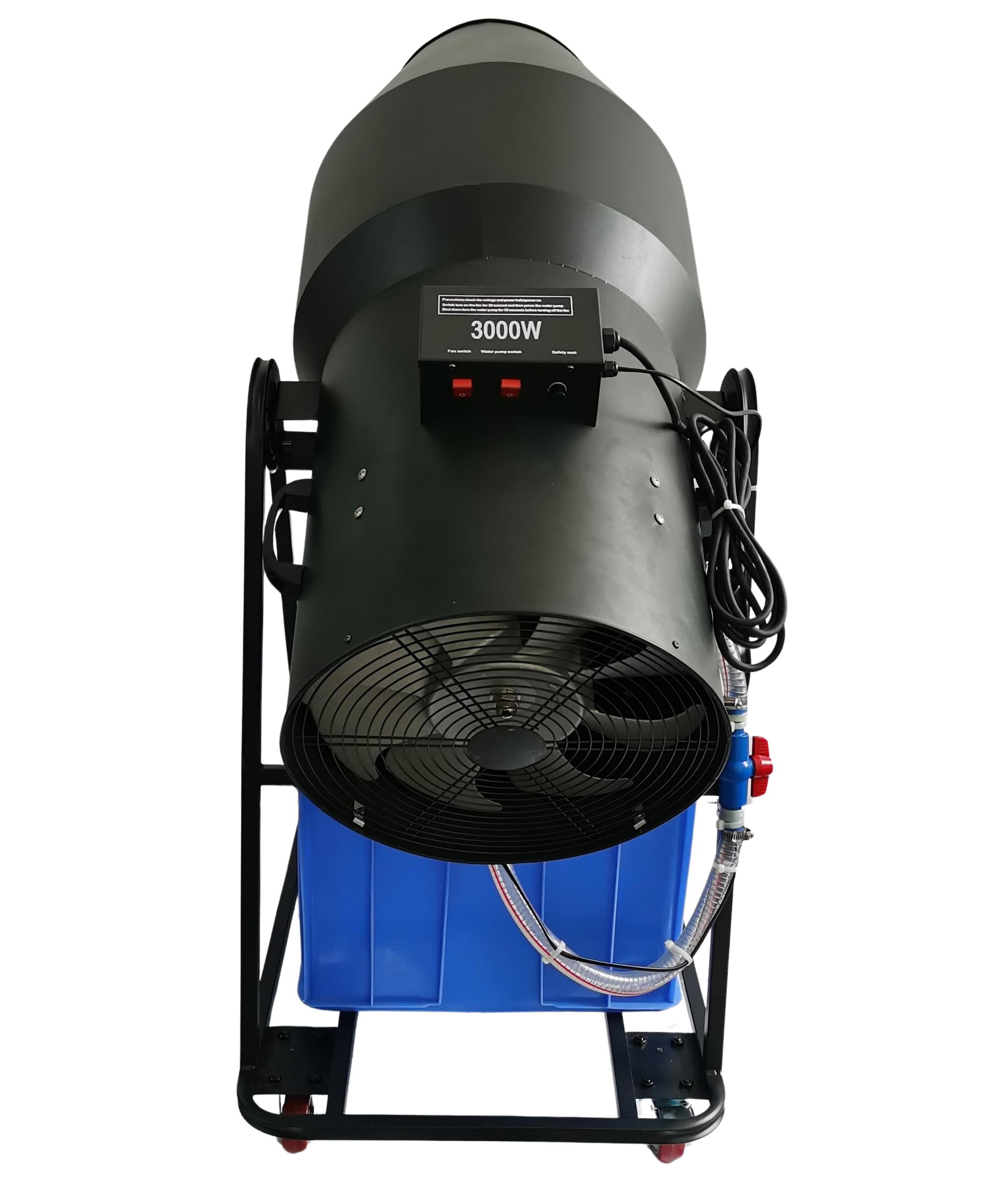 GOLDEN CENTURY FM3000 FOAM MACHINE CANNONE MACCHINA SCHIUMA PARTY CON CARRELLO E FLIGHT CASE