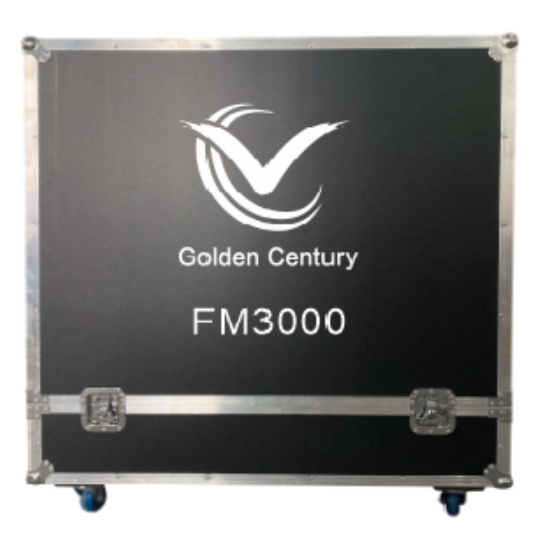 GOLDEN CENTURY FM3000 FOAM MACHINE CANNONE MACCHINA SCHIUMA PARTY CON CARRELLO E FLIGHT CASE
